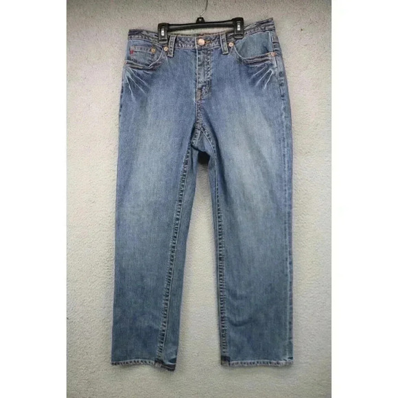 Seven Premier Denim Bootleg Women's Jeans-Size 16-Distressed - Picture 1 of 13